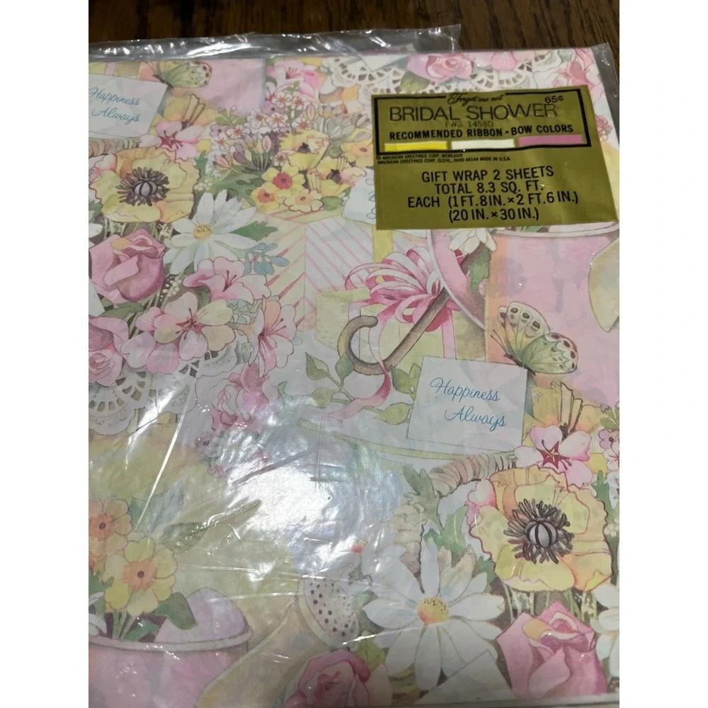 Vintage Gift Wrapping Paper Flat Wrap Sheet Packages Mixed Lot Occasions